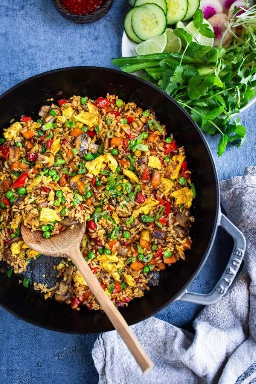 Indonesian Nasi Goreng with Mixed Vegetables