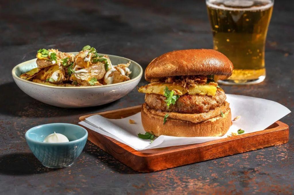 Indonesian Satay Chicken Burgers