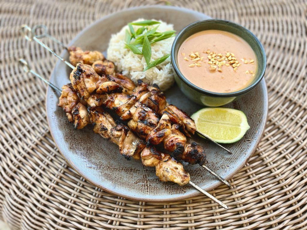 Indonesian Satay with Peanut Butter Sauce