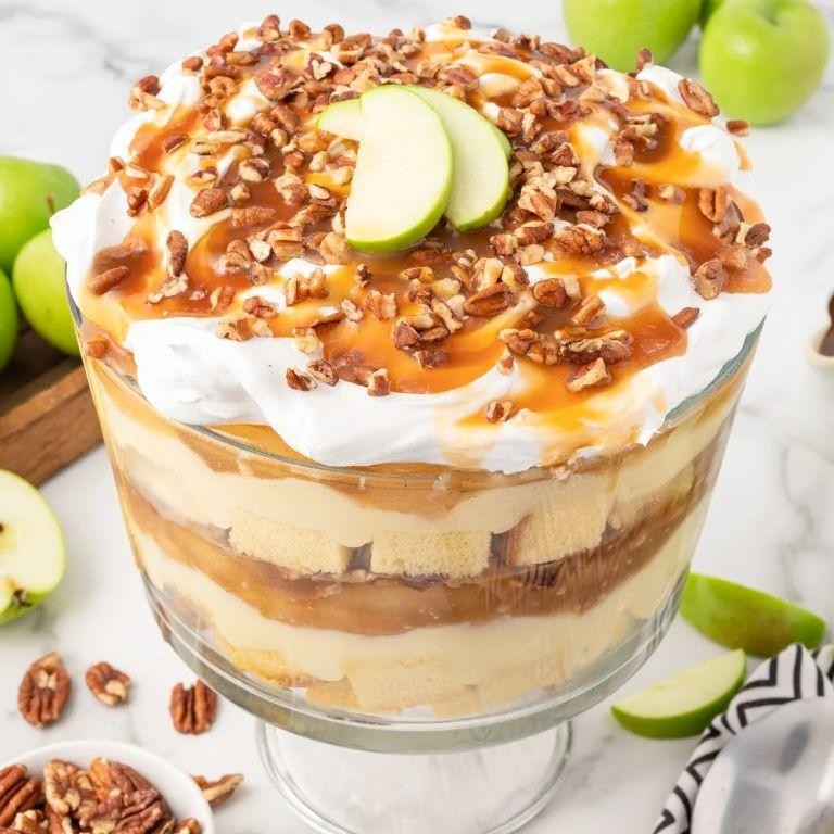 Indulgent Caramel and Apple Trifle