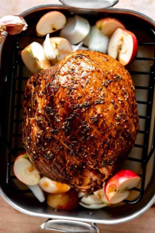 Instant Pot Apple Cider Glazed Ham
