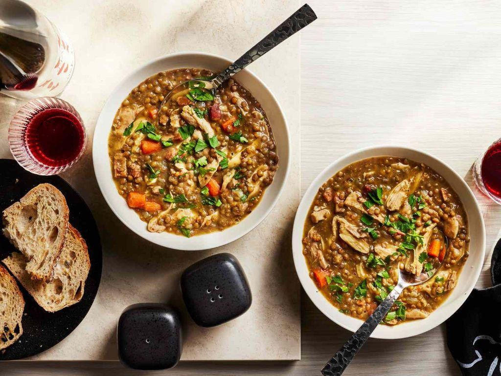 Instant Pot Chicken and Lentil Stew