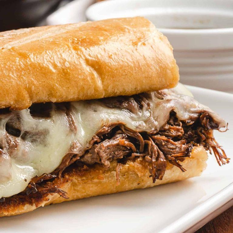 Instant Pot Chuck Roast French Dip Sandwiches