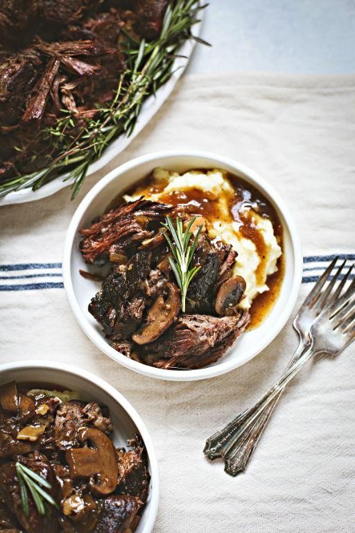 Instant Pot Chuck Roast with Garlic and Herbs