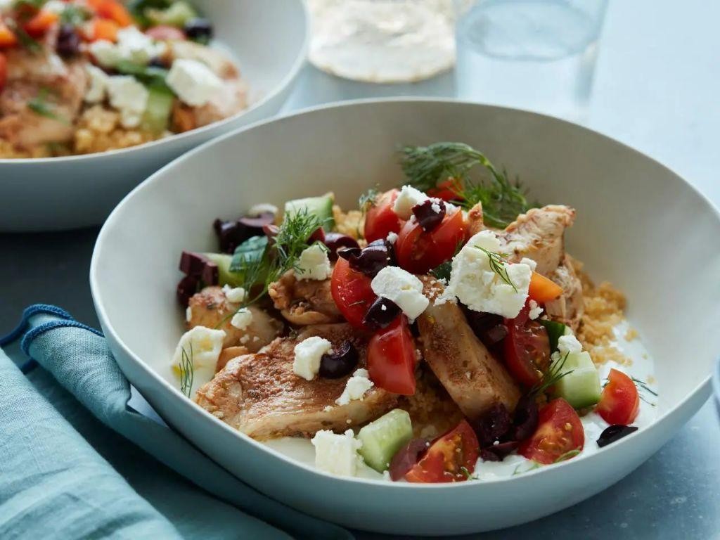 Instant Pot Greek Chicken and Vegetable Bowl
