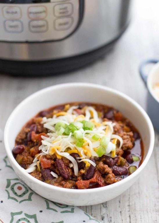 Instant Pot Ground Beef Chili