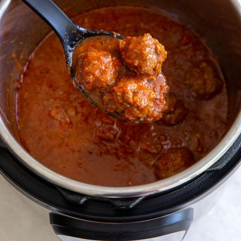 Instant Pot Ground Beef Meatballs