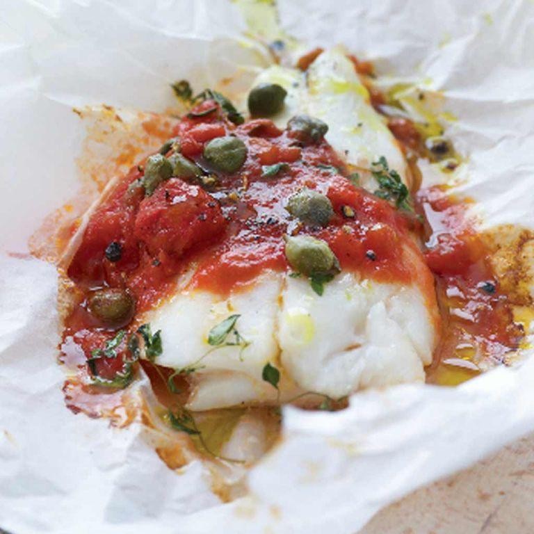 Italian Baked Redfish with Tomatoes