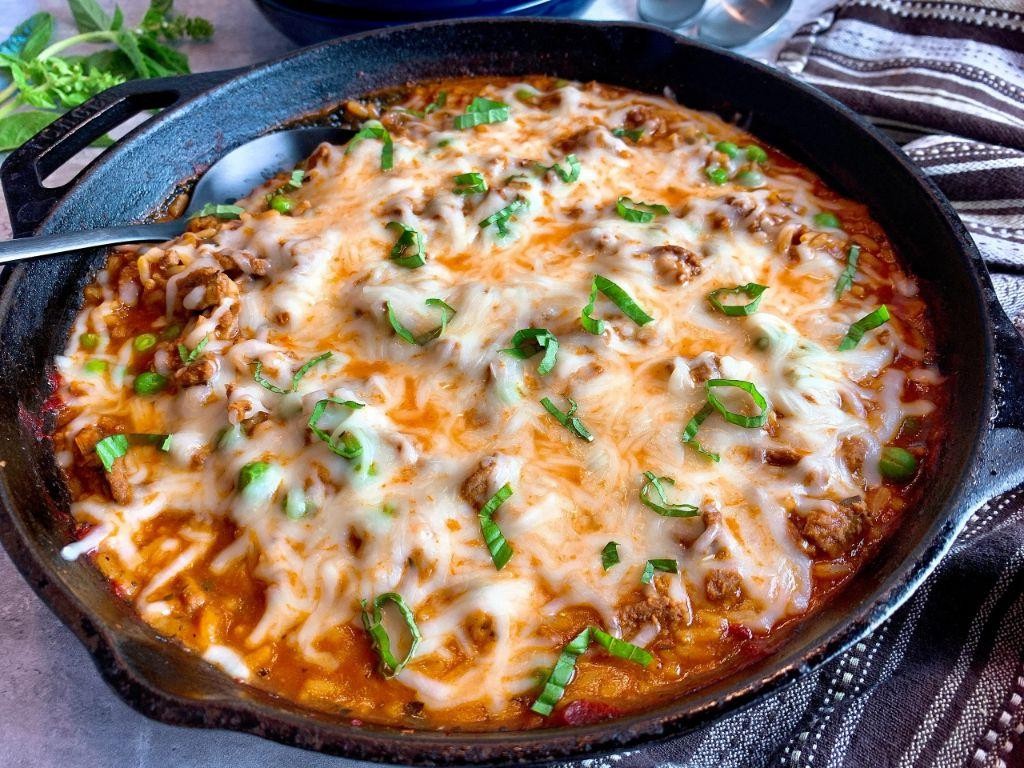 Italian Beef and Rice Skillet
