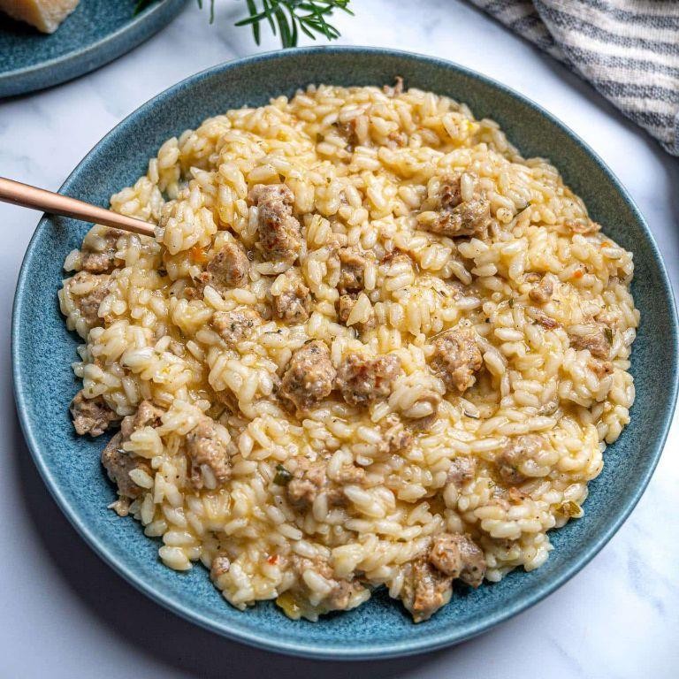 Italian Blood Sausage Risotto