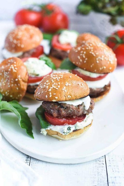 Italian Caprese Pork Burger