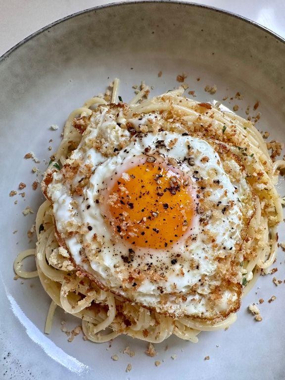 Italian Eggs and Spaghetti Delight