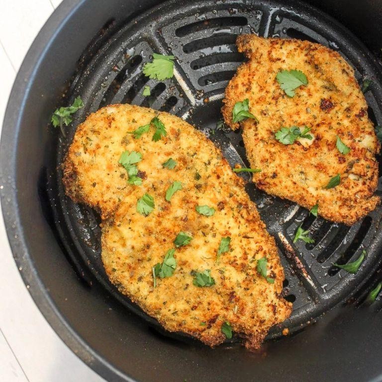 Italian Herb Air Fried Chicken Cutlets