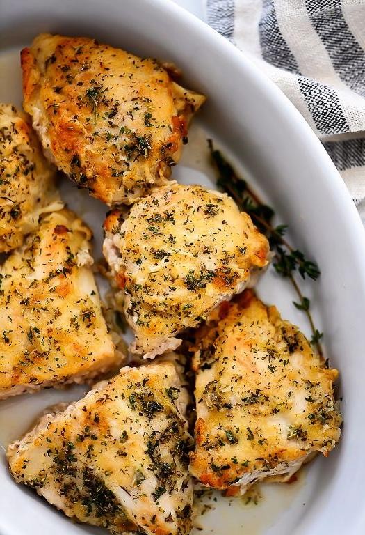 Italian Herb Baked Chicken Breasts