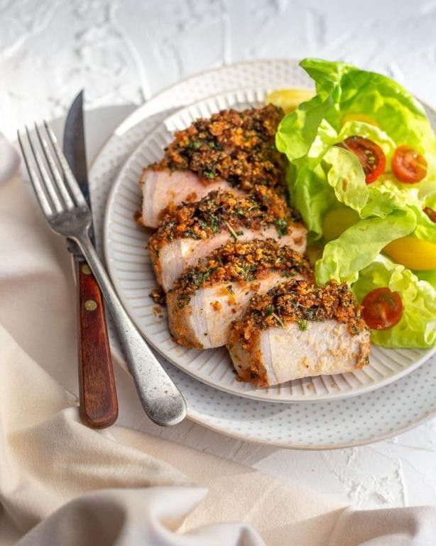 Italian Herb-Crusted Baked Pork Chops