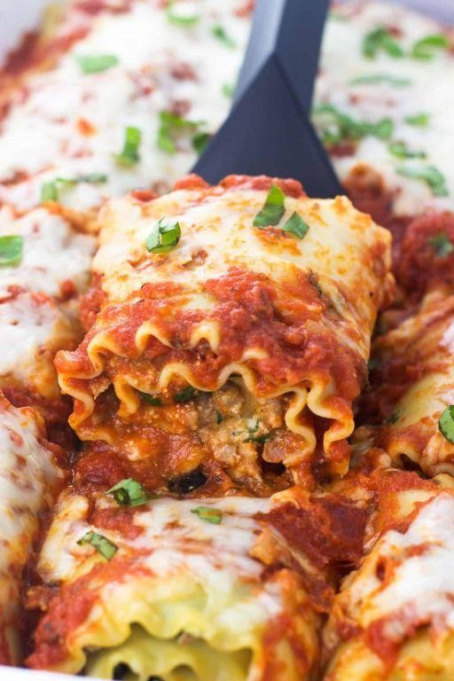 Italian Sausage Lasagna Roll-Ups