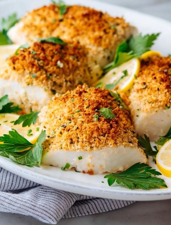 Italian Style Baked Parmesan Cod