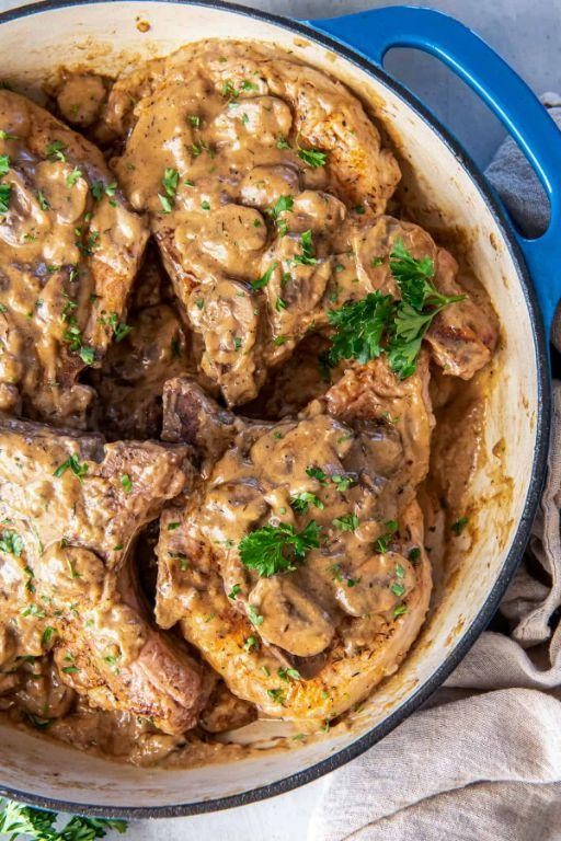 Italian-Style Baked Pork Chops with Mushroom Soup