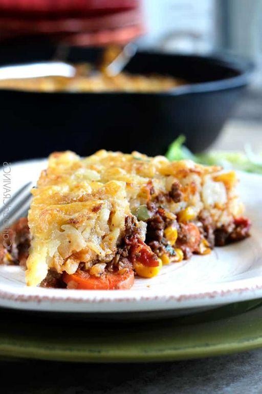 Italian-Style Hash Brown and Beef Pie