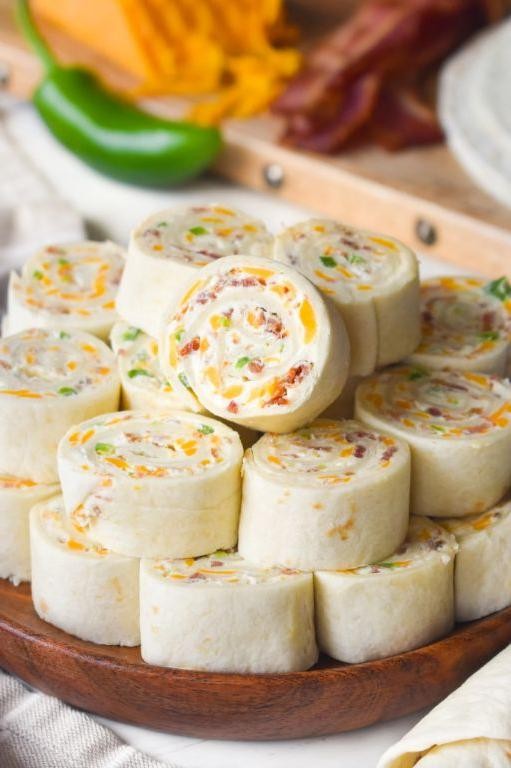 Jalapeno Popper Cream Cheese Pinwheels