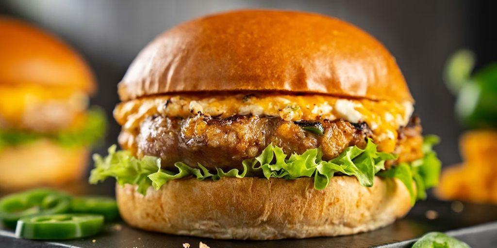 Jalapeño Popper Chicken Patty Burgers
