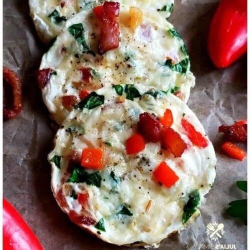 Jalapeño and Pepper Jack Egg White Bites