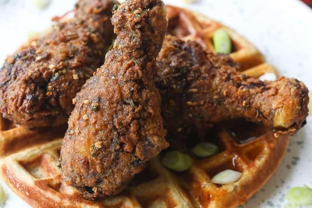 Jamaican Jerk Marinated Fried Chicken