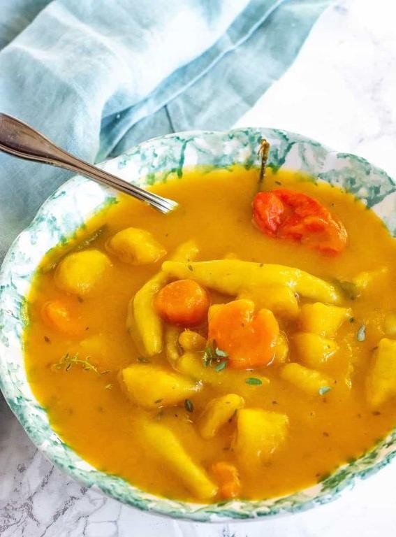 Jamaican Pumpkin Soup with Coconut Milk