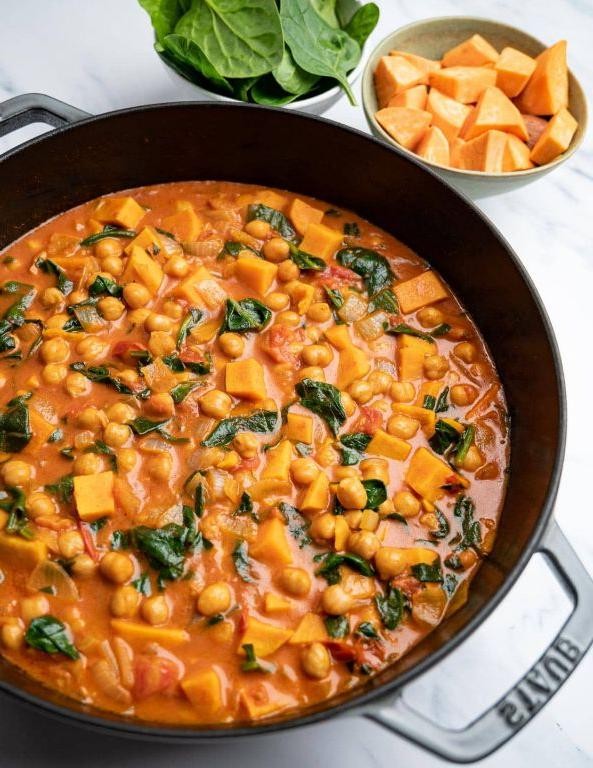 Jamaican Sweet Potato and Chickpea Soup