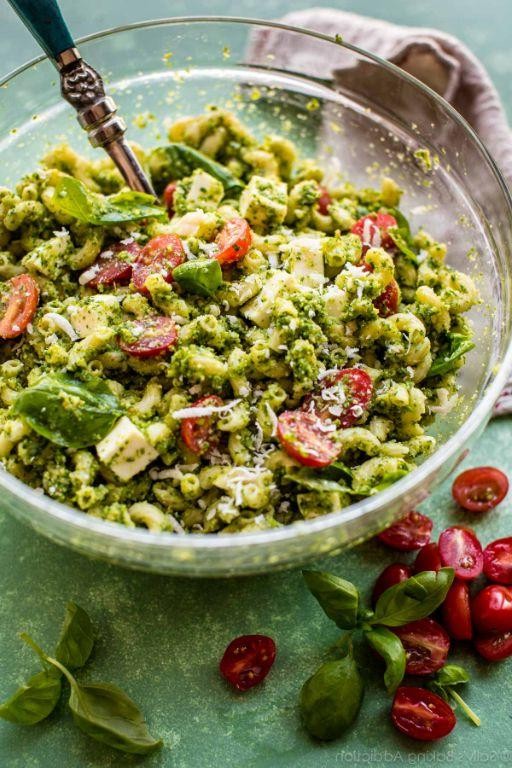 Kale Pesto Pasta Salad
