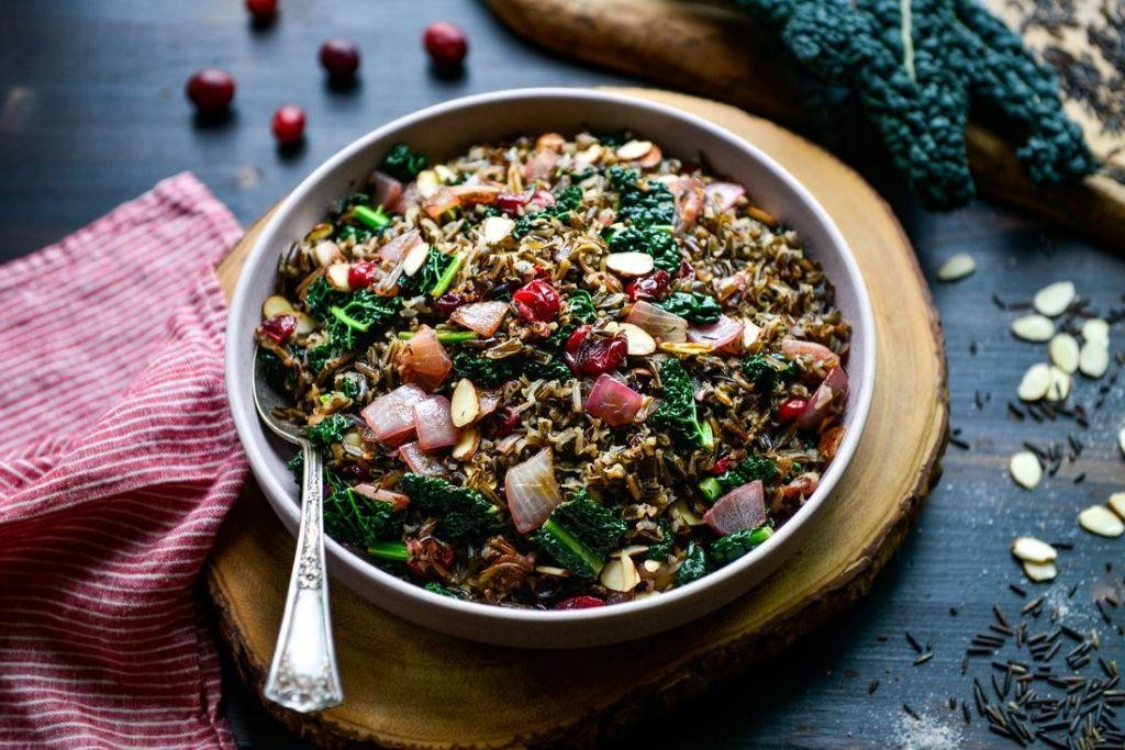 Kale and Cranberry Wild Rice