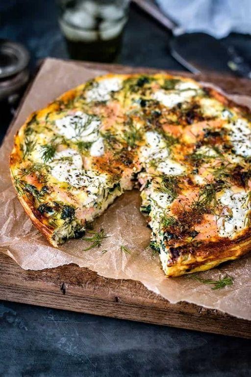 Kale and Salmon Breakfast Frittata