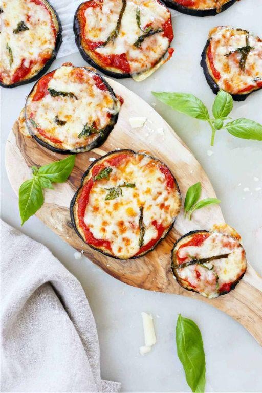 Keto Brinjal Pizza Bites
