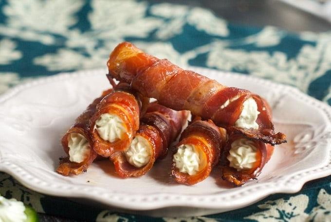 Keto Brinjal and Bacon Rolls