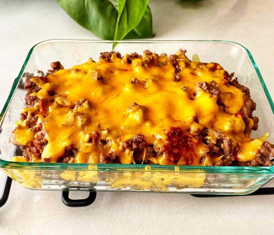 Keto Cheeseburger Casserole