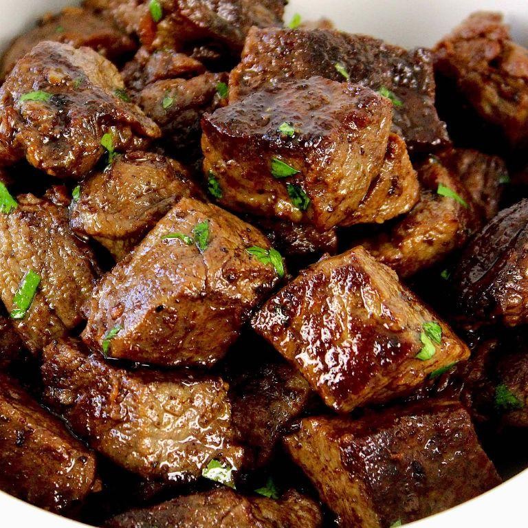 Keto Garlic Butter Steak Bites