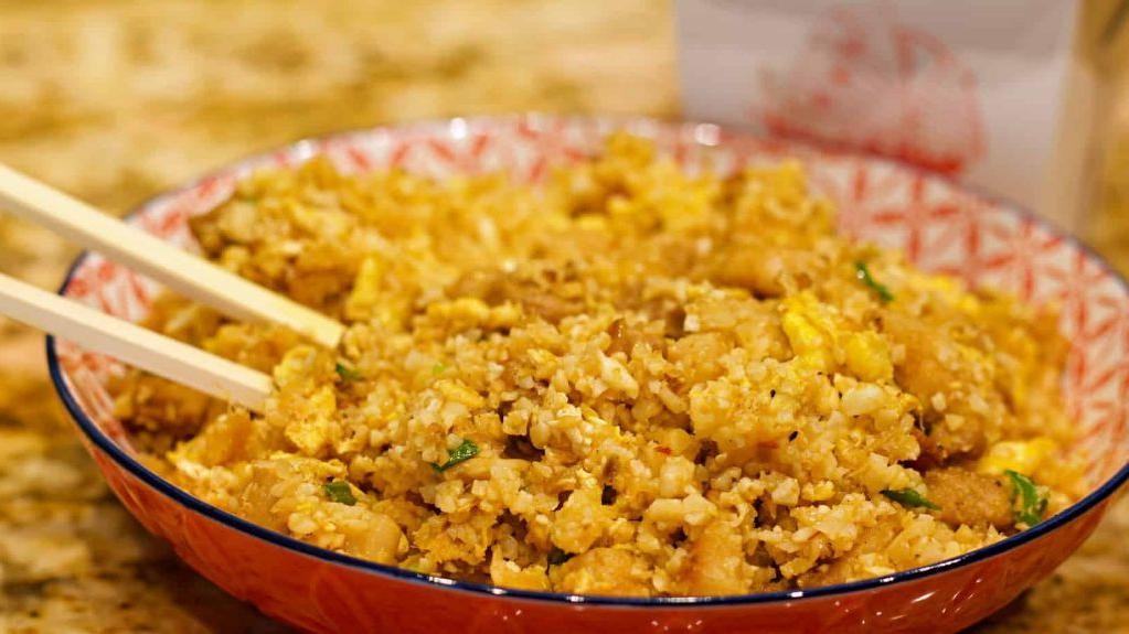 Keto Pork Belly and Cauliflower Rice Skillet