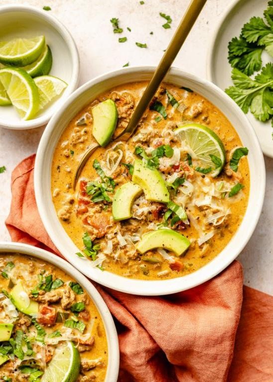 Keto-Friendly Creamy Taco Soup
