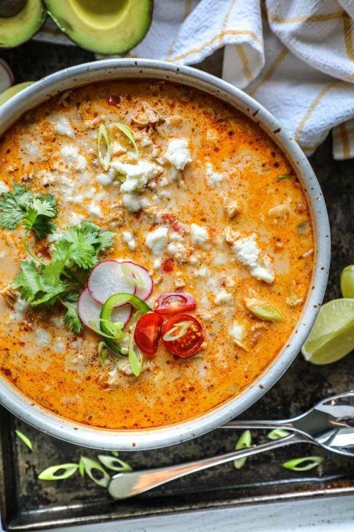 Keto-Friendly White Chicken Chili