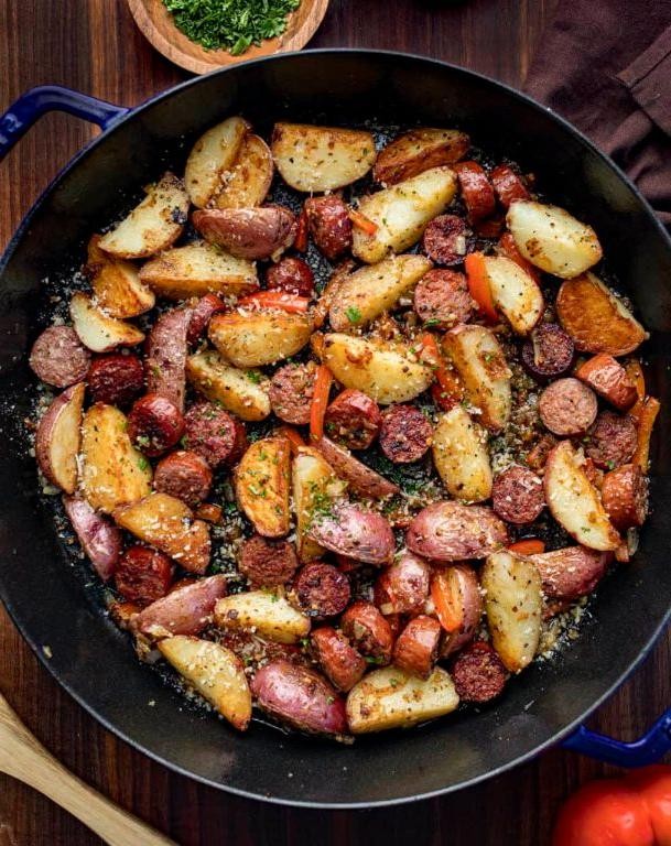 Kielbasa Potato Bites