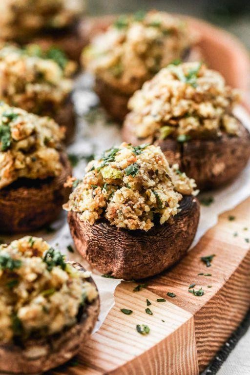 Kielbasa Stuffed Mushrooms