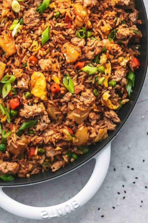 Korean Ground Pork Fried Rice