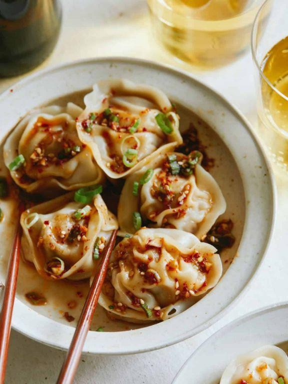 Korean Pork Dumplings with Ground Pork