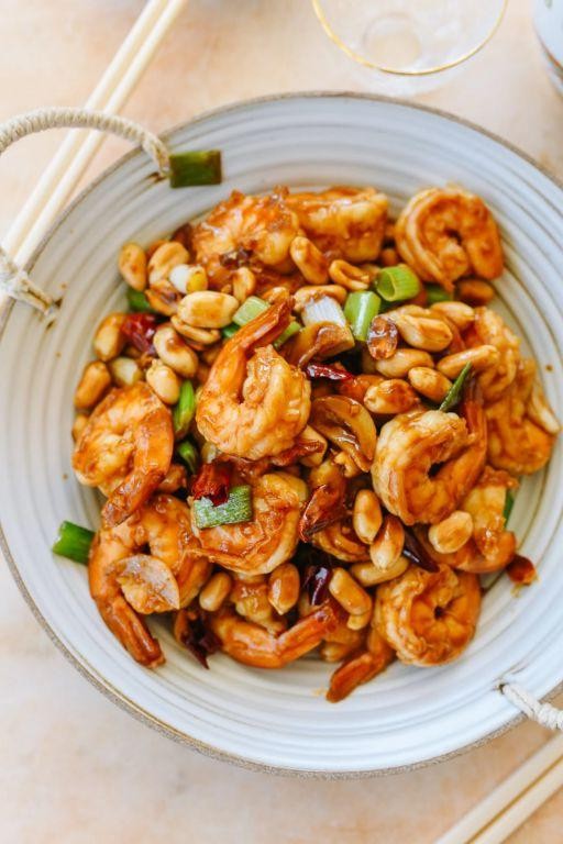 Kung Pao Shrimp with Peanuts