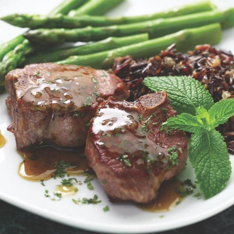 Lamb Chops with Mint Jelly Glaze