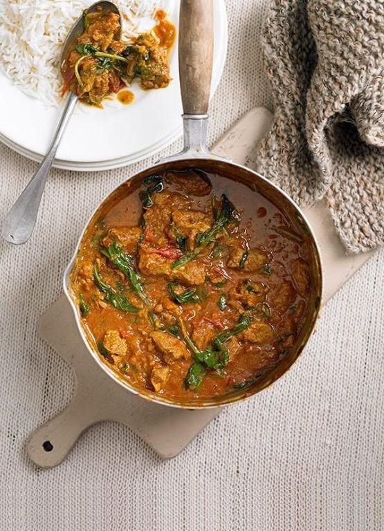Lamb Curry with Spinach