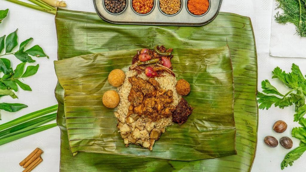 Lamprais (Dutch Burgher Recipe with Rice and Meat)