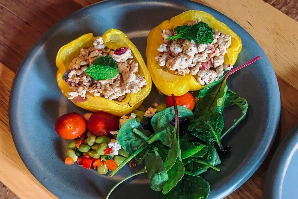 Larb Stuffed Bell Peppers