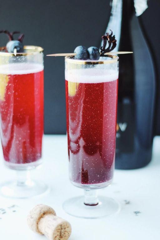 Lavender Blueberry Mimosa