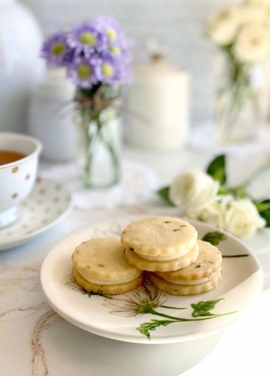 Lavender Honey Shortbread for a Floral Treat